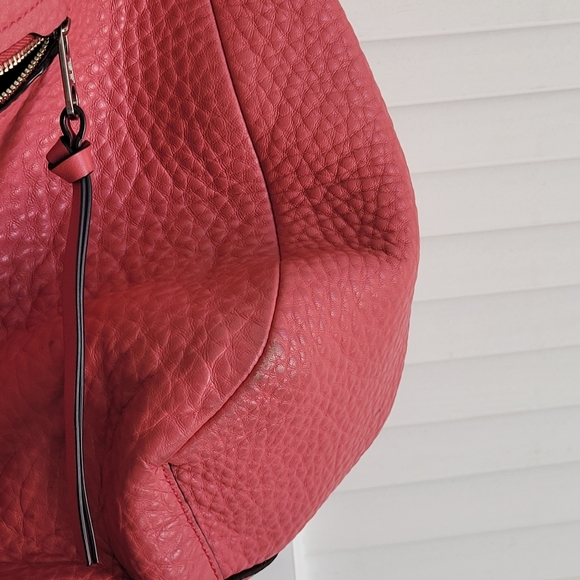 COACH Beecker Sullivan Pebvled Leather Bag Raspberry - Picture 4 of 8